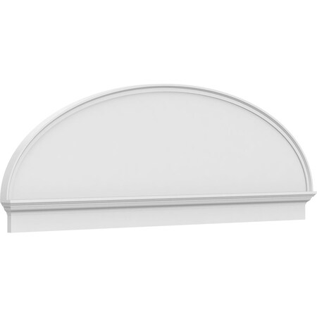 Ekena Millwork Elliptical Smooth Architectural Grade PVC Combination Pediment, 84"W x 27-7/8"H x 2-3/4"P PEDPC084X280ELL00